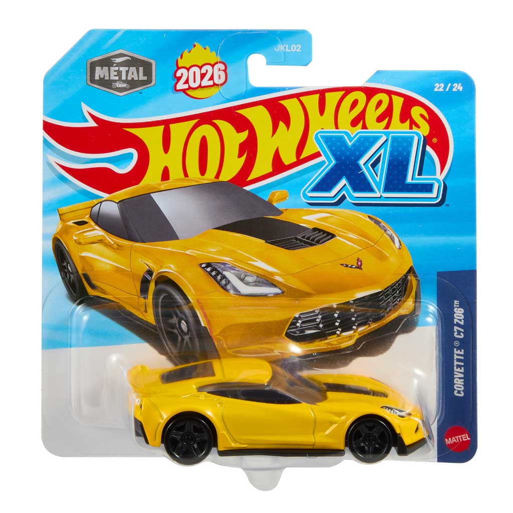 Hot Wheels XL: Corvette C7 Z06 количка 1/43 - Mattel изображение 1