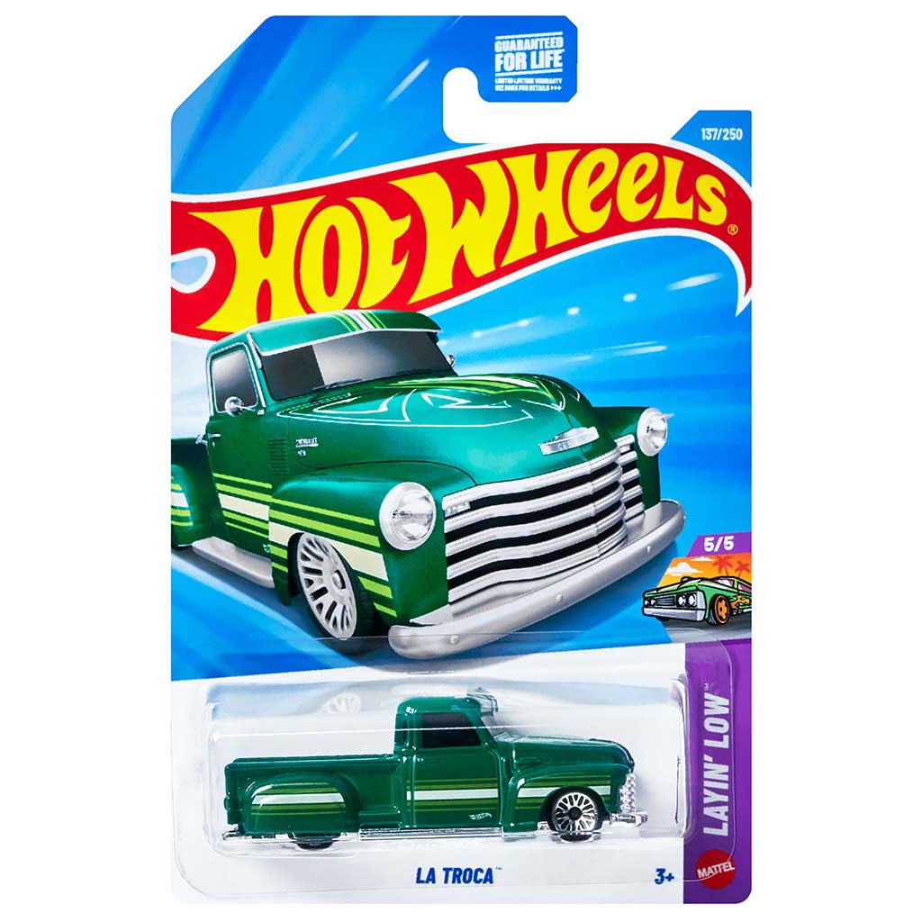 Hot Wheels: Зелена количка La Troca 1/64 - Mattel изображение 1
