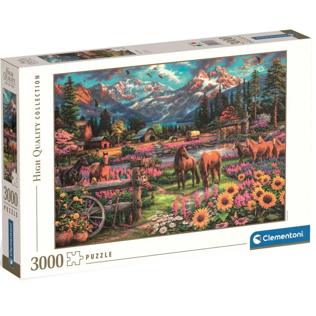 HQC Свободно галопиращи коне 3000 части пъзел - Clementoni изображение 1