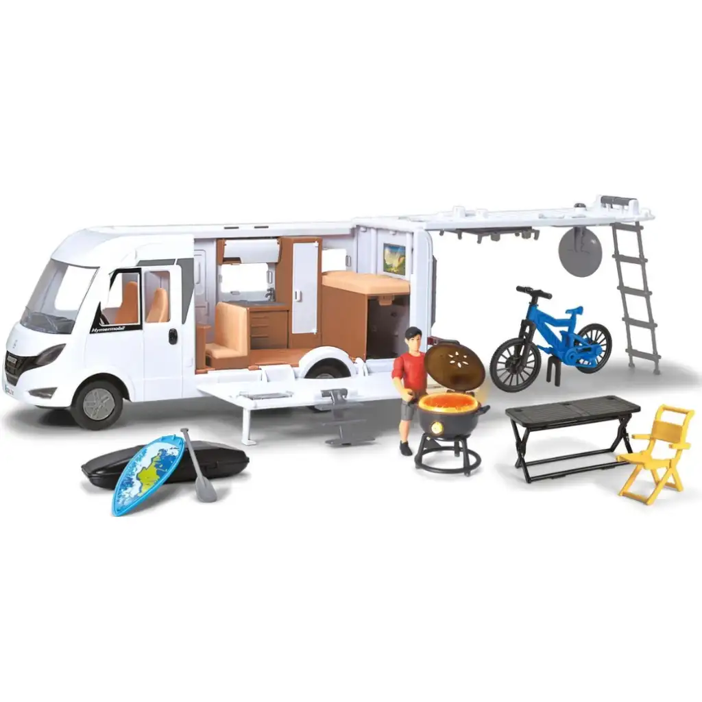 Hymer Camping Van каравана с аксесоари 30см - Dickie Toys изображение 4