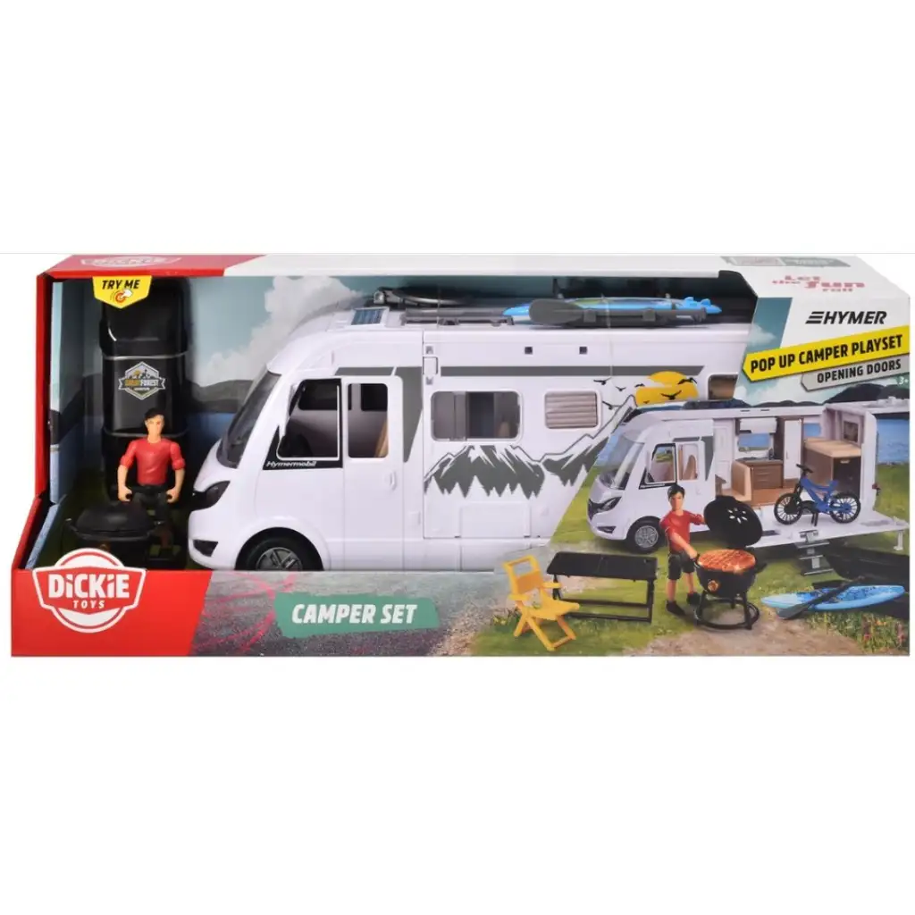 Hymer Camping Van каравана с аксесоари 30см - Dickie Toys изображение 5