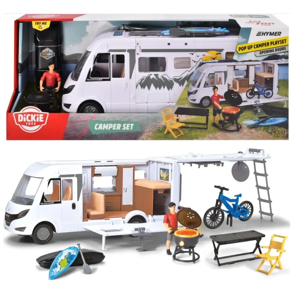 Hymer Camping Van каравана с аксесоари 30см - Dickie Toys изображение 6