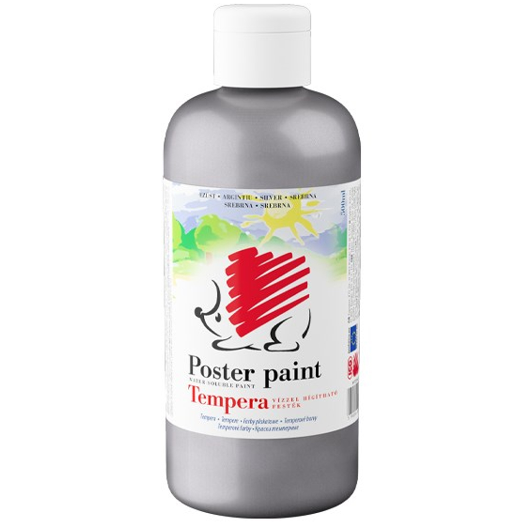 ICO: Еднорога темпери в сребрист цвят 500ml изображение 1