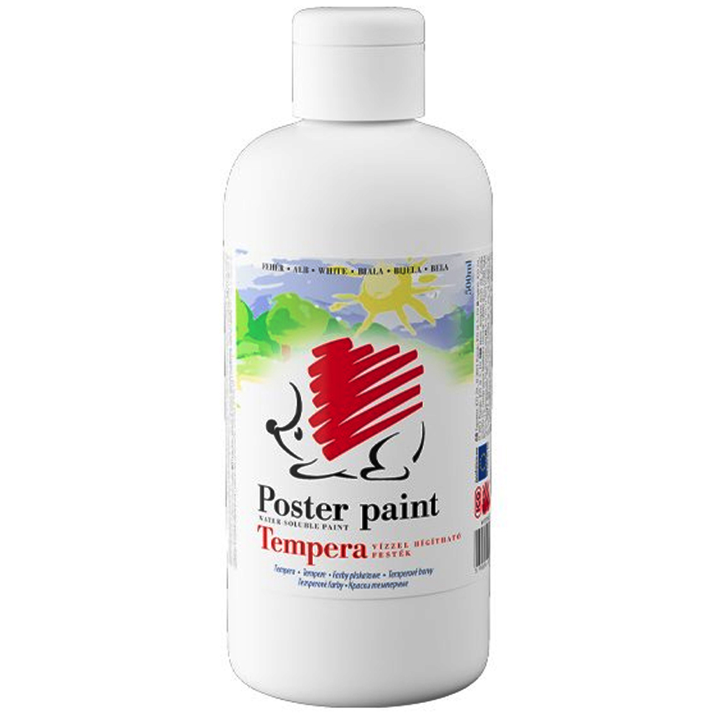 ICO: Ежко темперa в бял цвят 500ml изображение 1