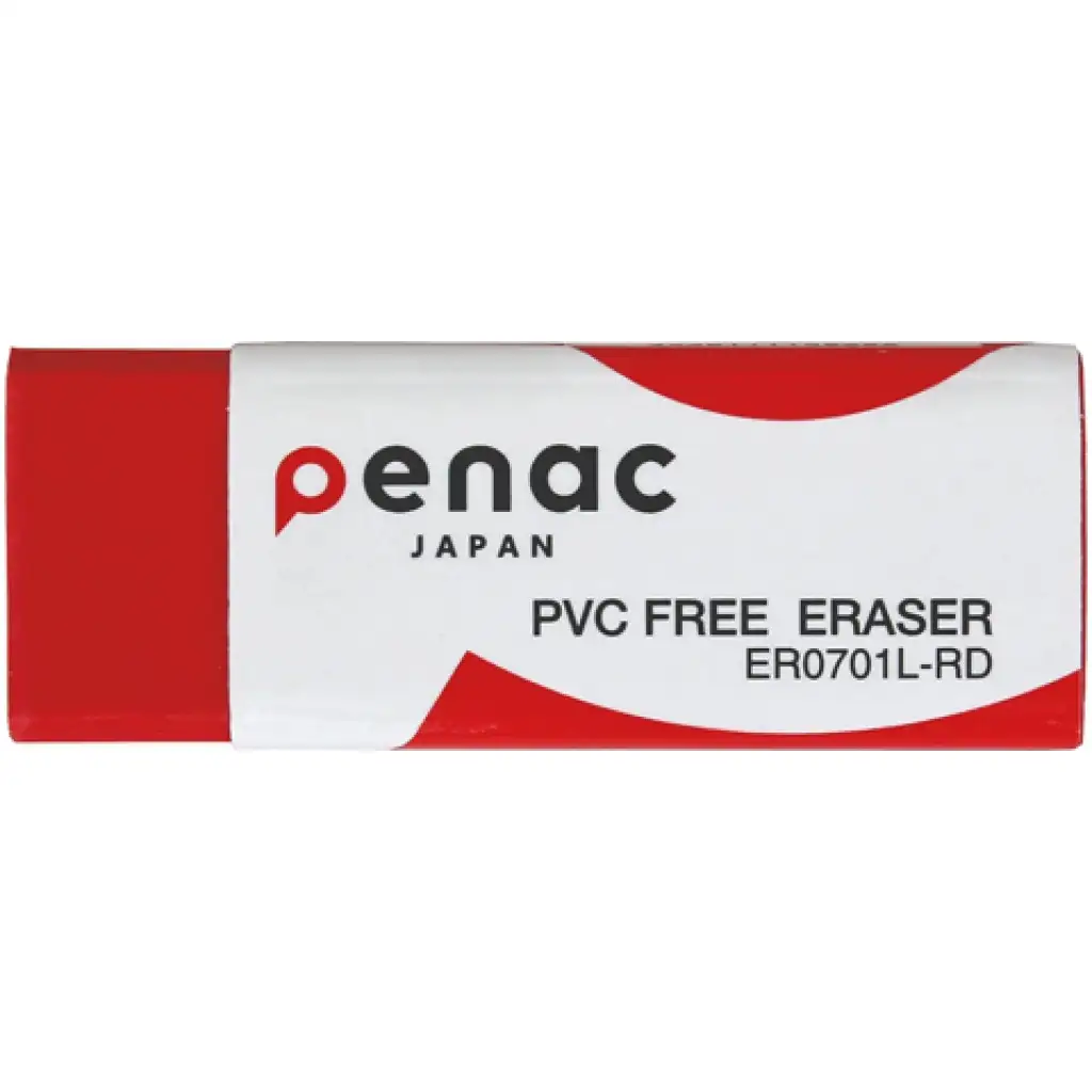 ICO: Гумена гумичка без стърготини и PVC в червен цвят 5,9x2,1x1cm изображение 1