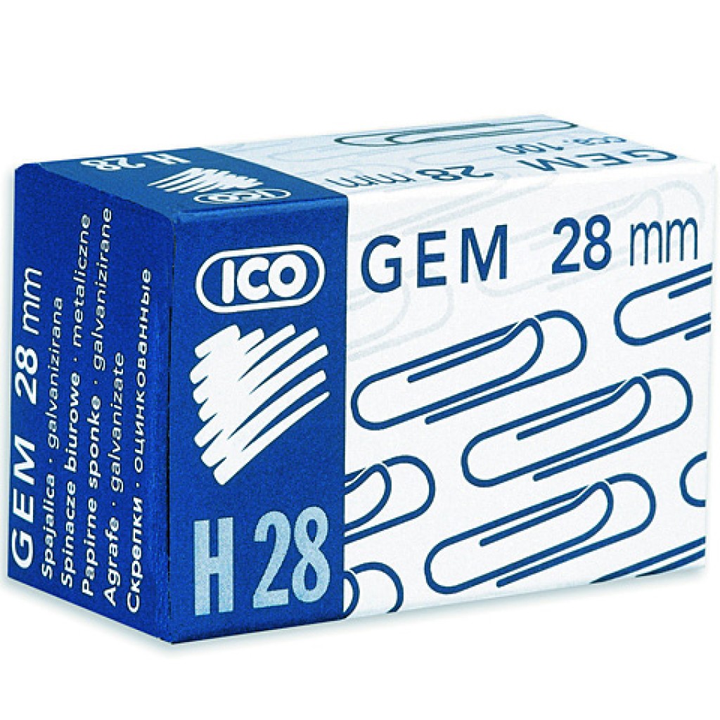 ICO: H28 Клипс 28mm 100бр. изображение 1
