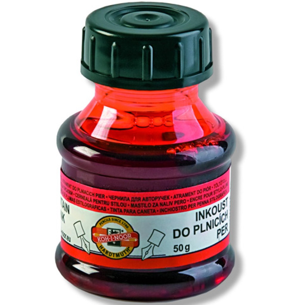 ICO: Koh-I-Noor 141502 червено мастило 50ml изображение 1
