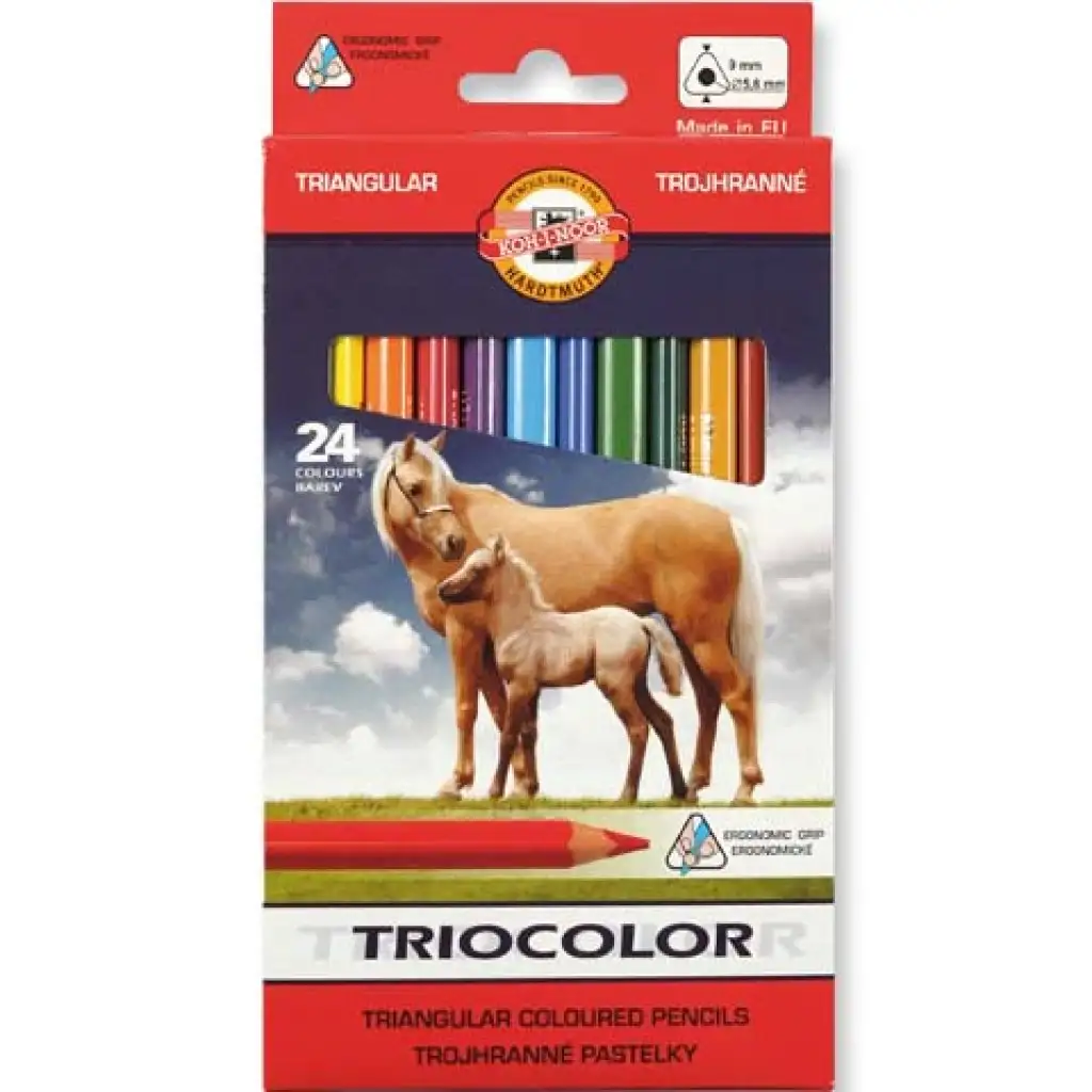 ICO: Koh-I-Noor 3144 Triocolor цветни моливи 24бр. изображение 1