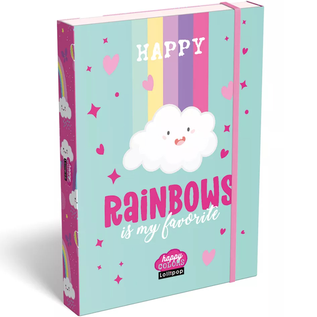 ICO: Lizzysuli Lollipop Rainbow гумен тетрадник A/5 изображение 1