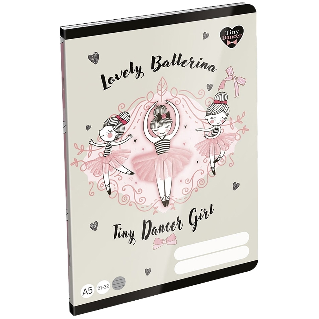 ICO: LizzySuli Lovely Ballerina Tiny Dancer 4. клас линеен тетрадка A/5 21-32 изображение 1