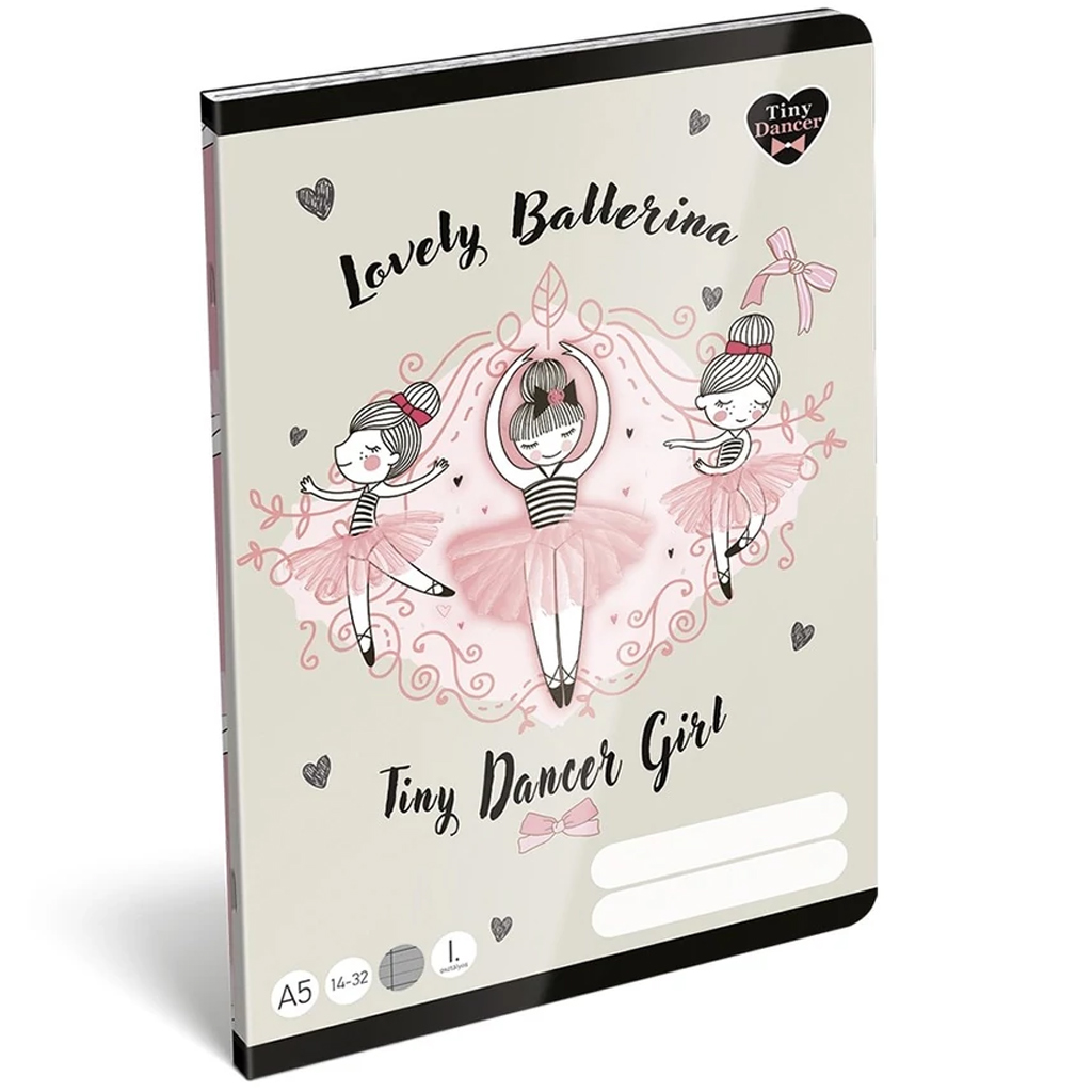 ICO: Lizzysuli Tiny Dancer Ballerina 1. клас линеен тетрадка A/5 14-32 изображение 1