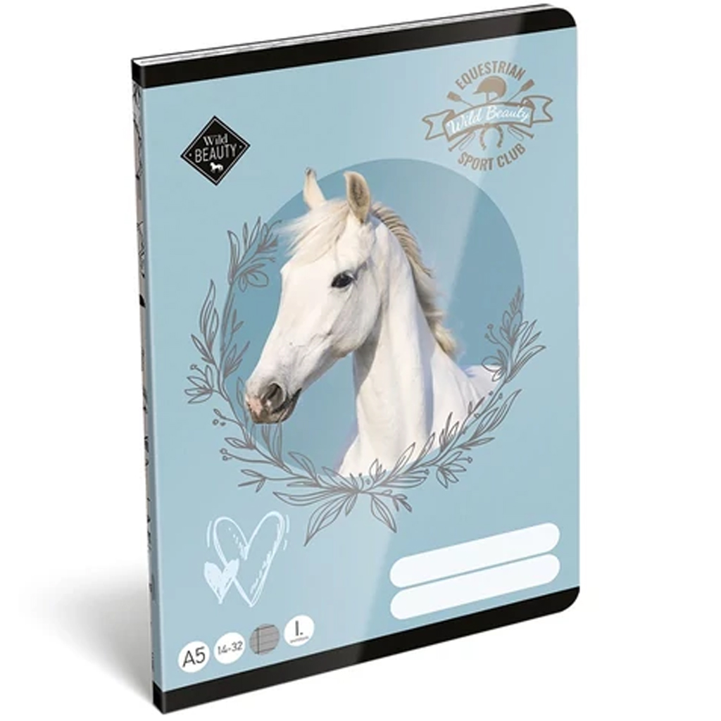 ICO: Lizzysuli Wild Beauty Sport Club 1. клас линиран тетрадка изображение 1