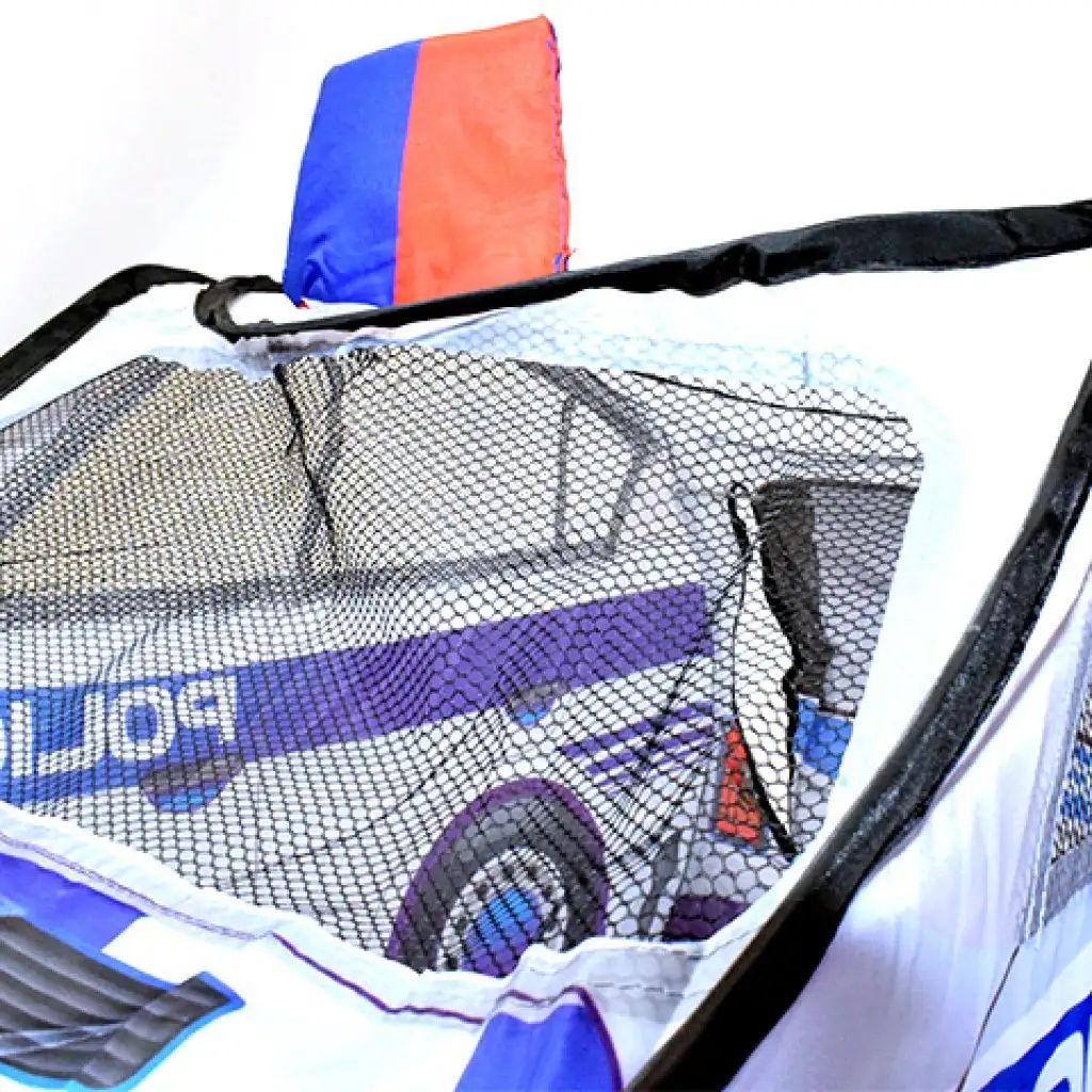 Играчка палатка с полицейска кола и мрежести прозорци 99x50x50cm изображение 7