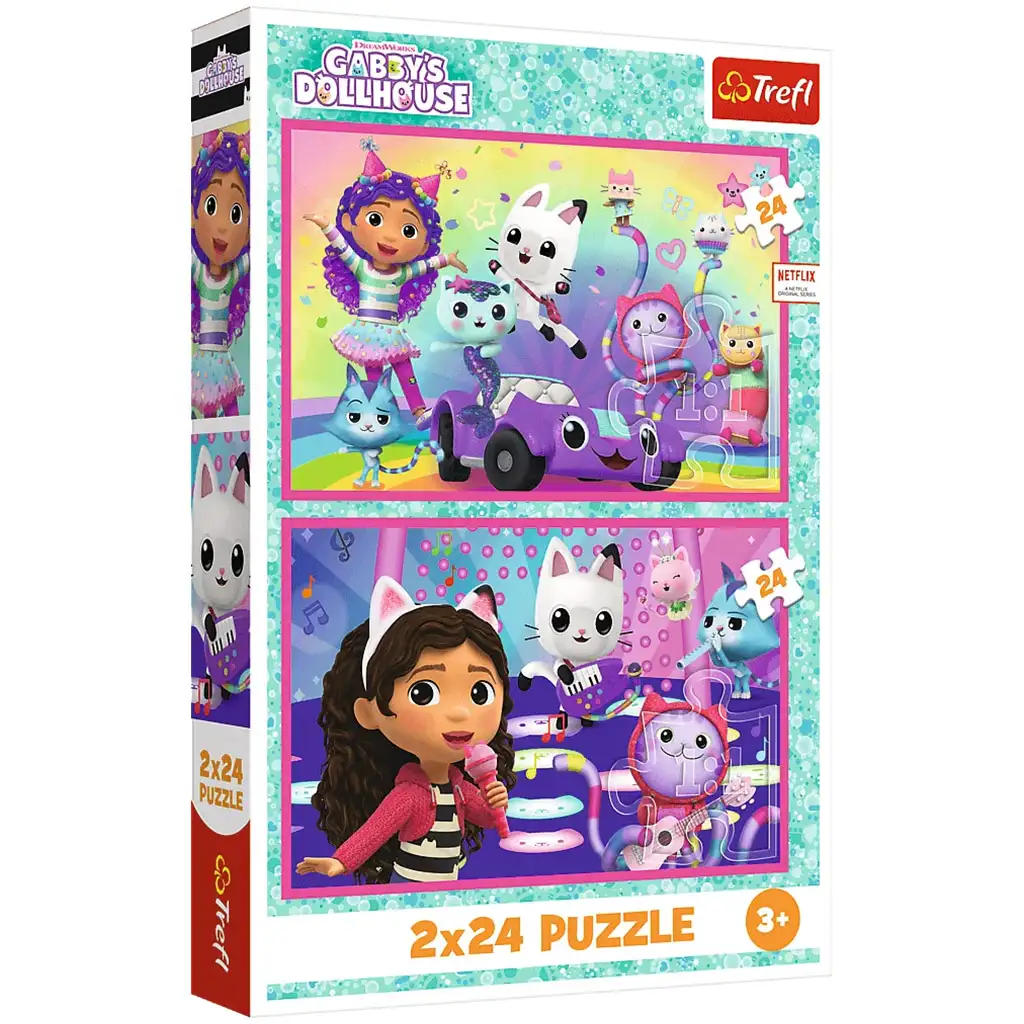 Играчка с къща за кукли Габи 2x24бр. пъзел - Trefl изображение 1
