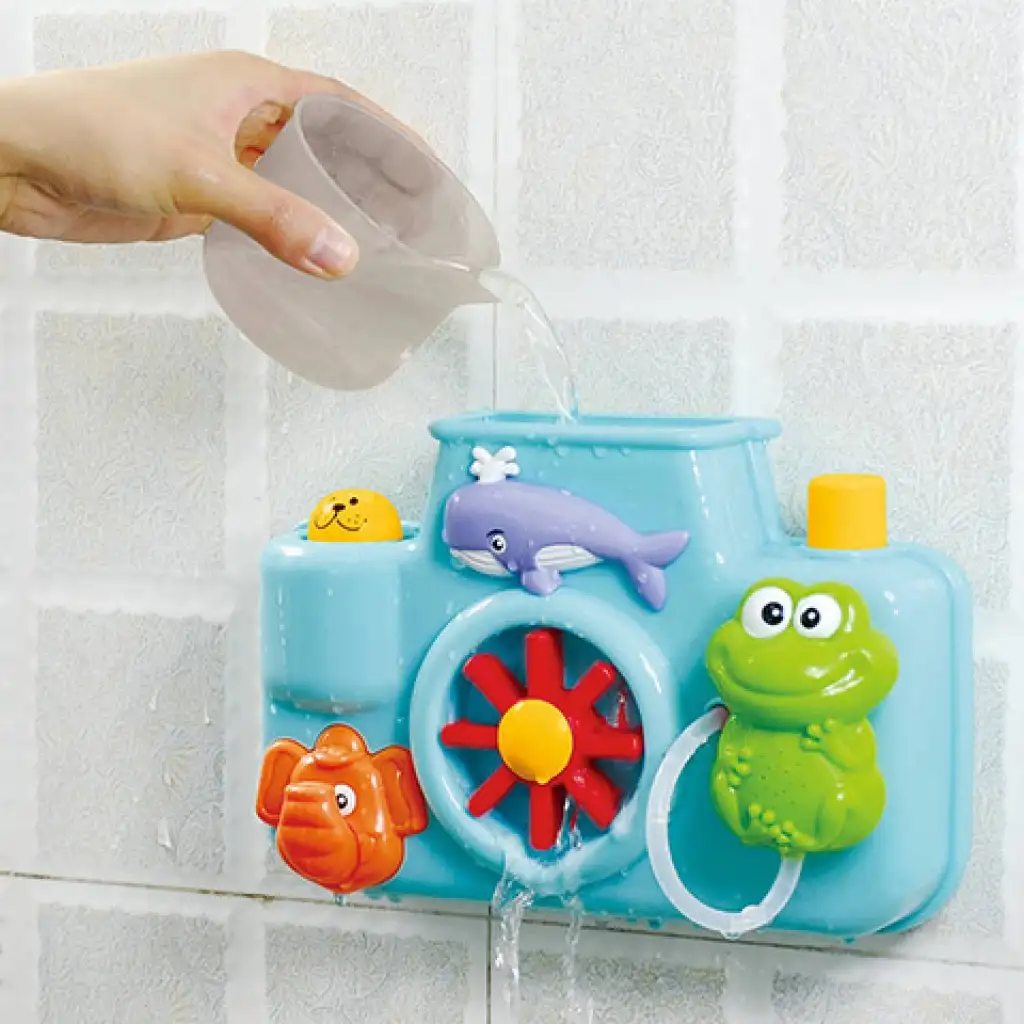 Играчка за баня с животни с водно колело изображение 3