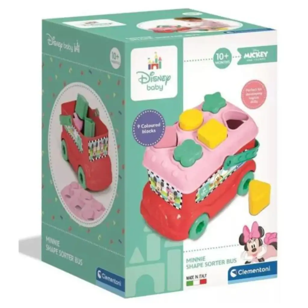 Играчка за сортиране на форми с автобус с Мини Маус - Clementoni изображение 1