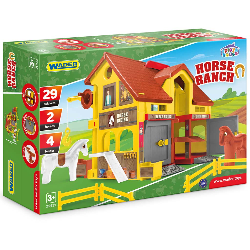 Игрална къща: Игрови комплект с коне - Wader изображение 1