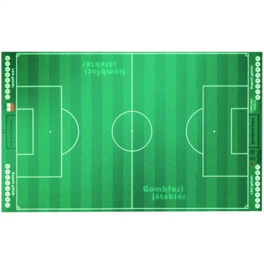 Игрално поле за бутонен футбол 55x90см в кутия с подаръчен комплект с екипни стикери изображение 2