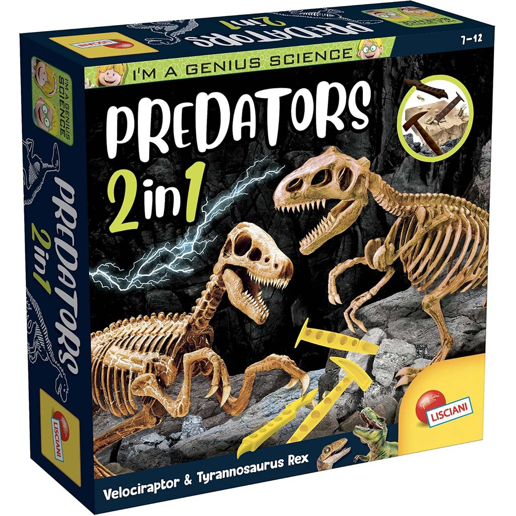 I'm Genius Predator 2 в 1 археологически комплект - Lisciani изображение 1
