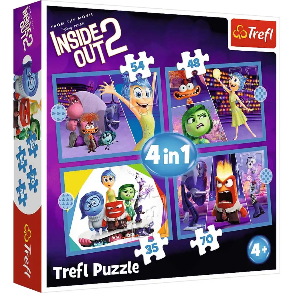 Inside Out 2: Агентите 4 в 1 пъзел - Trefl изображение 1