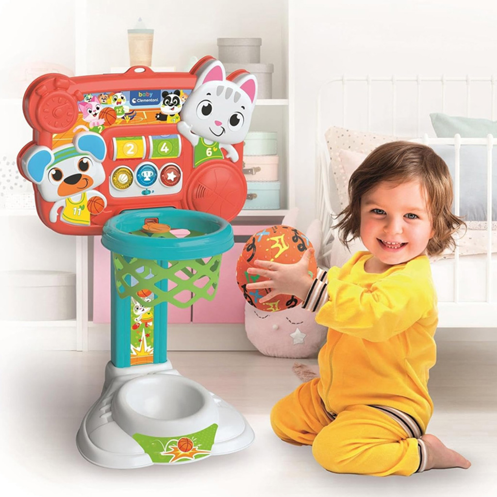 Интерактивен баскетболен кош с мека топка - Clementoni baby изображение 4