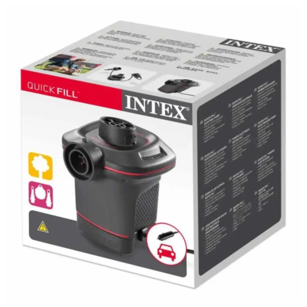 Intex: Бързо напомпване 12V мрежова помпа изображение 2
