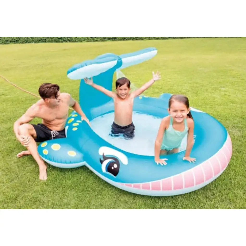 Intex: Пръскаща китова басейн 201x196x91cm изображение 1