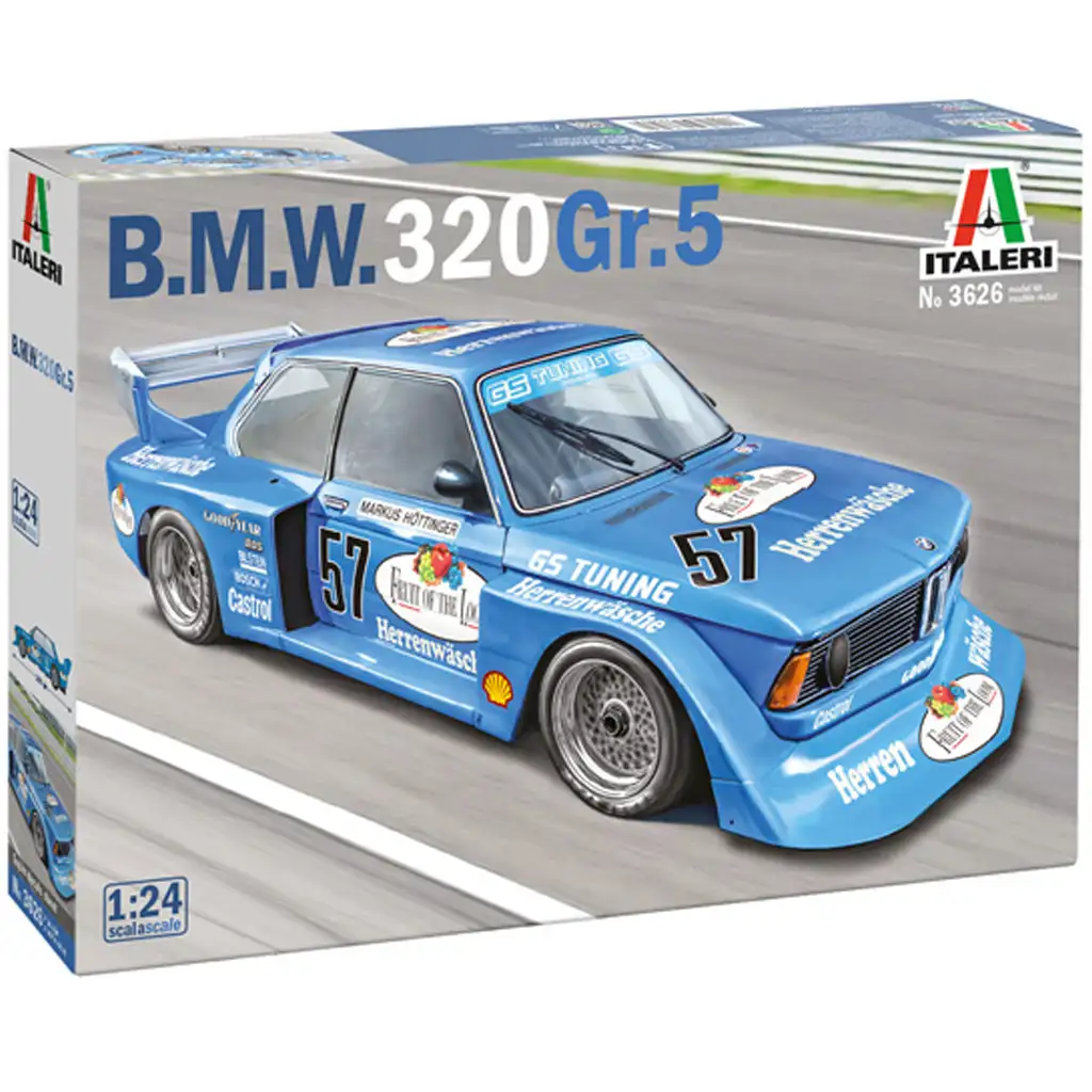 Italeri 1/24 BMW 320 Gr.5 състезателен автомобил модел изображение 1