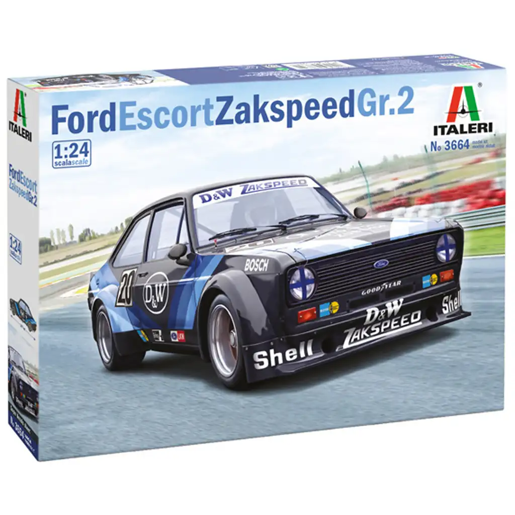 Italeri 1/24 Ford Escort Zakspeed Gr.2 автомобилен модел изображение 1