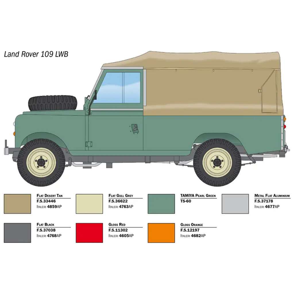 Italeri 1/24 Land Rover 109 LWB всъдеходен модел изображение 3