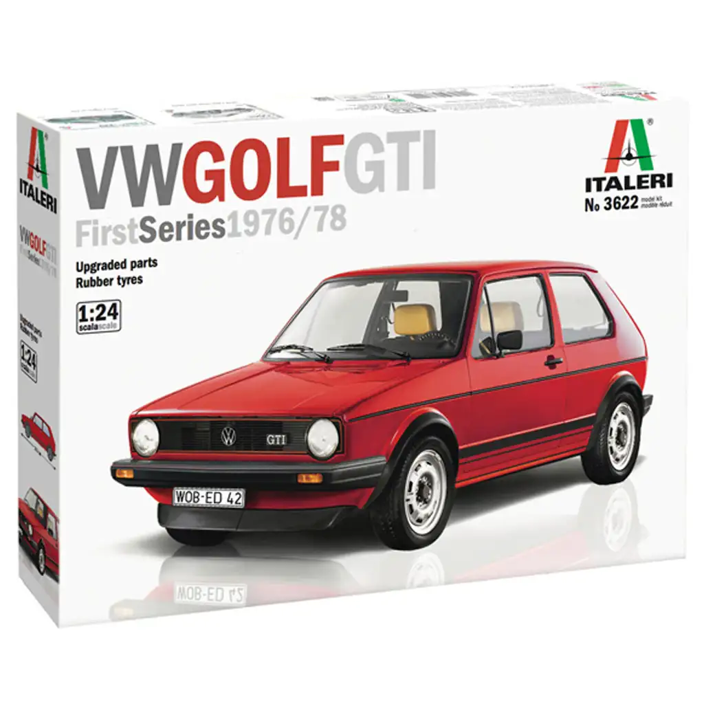 Italeri 1/24 VW Golf GTI Първа серия 1976/78 автомобилен модел изображение 1