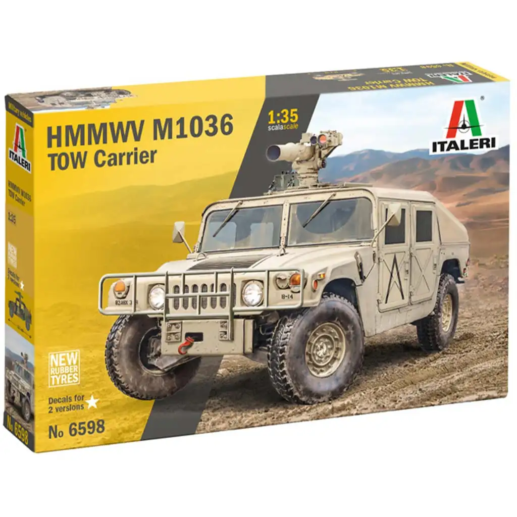 Italeri 1/35 HMMWV M1036 TOW Carrier военно превозно средство модел изображение 1