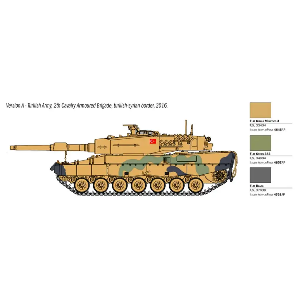 Italeri 1/35 Leopard 2A4 танк модел изображение 3