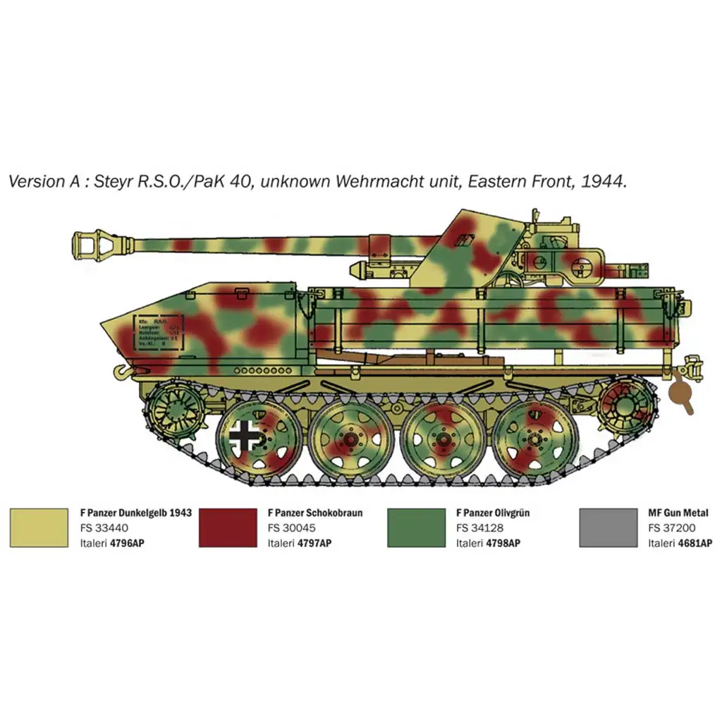 Italeri: 1/35 RSO/PaK 40 танк-ловец модел изображение 3