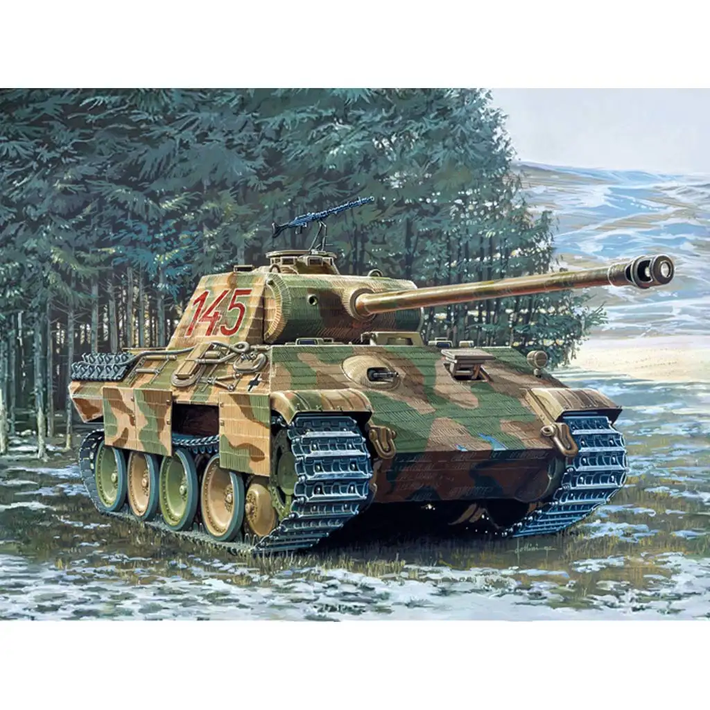 Italeri 1/35 Sd.Kfz. 171 Panther Ausf. A танков модел изображение 10