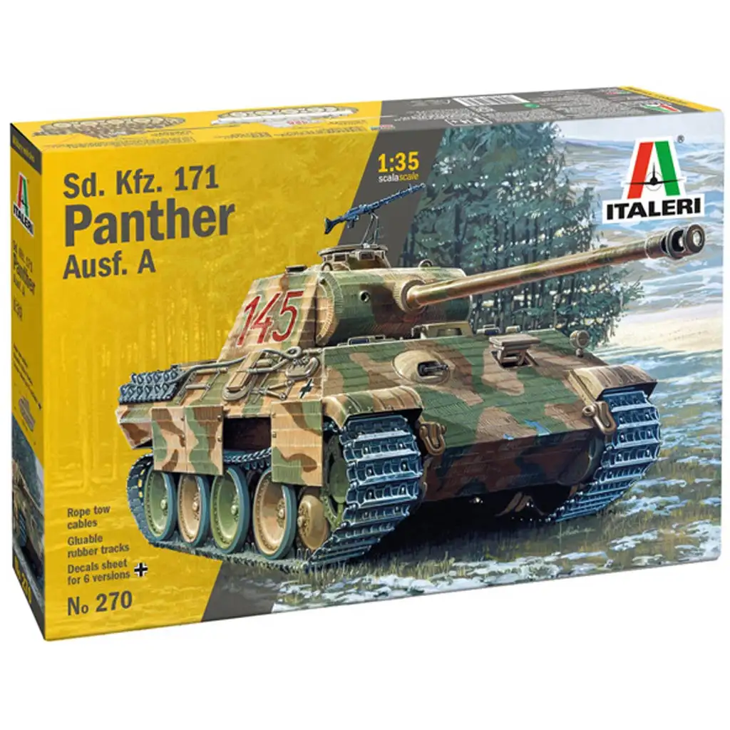 Italeri 1/35 Sd.Kfz. 171 Panther Ausf. A танков модел изображение 1
