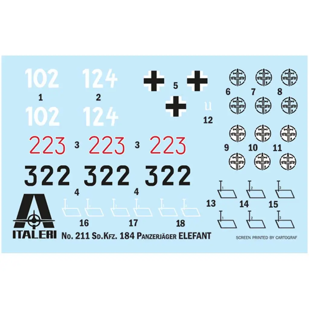 Italeri: 1/35 Sd.Kfz. 184 Elefant танкловец модел изображение 2