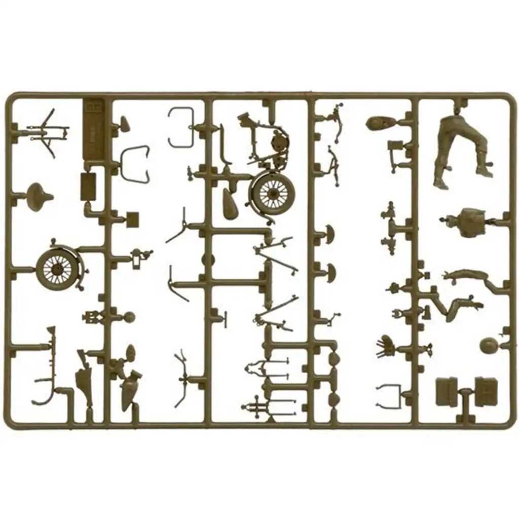 Italeri 1/35 U.S. Мотоциклети 2бр военен мотоциклет модел изображение 3