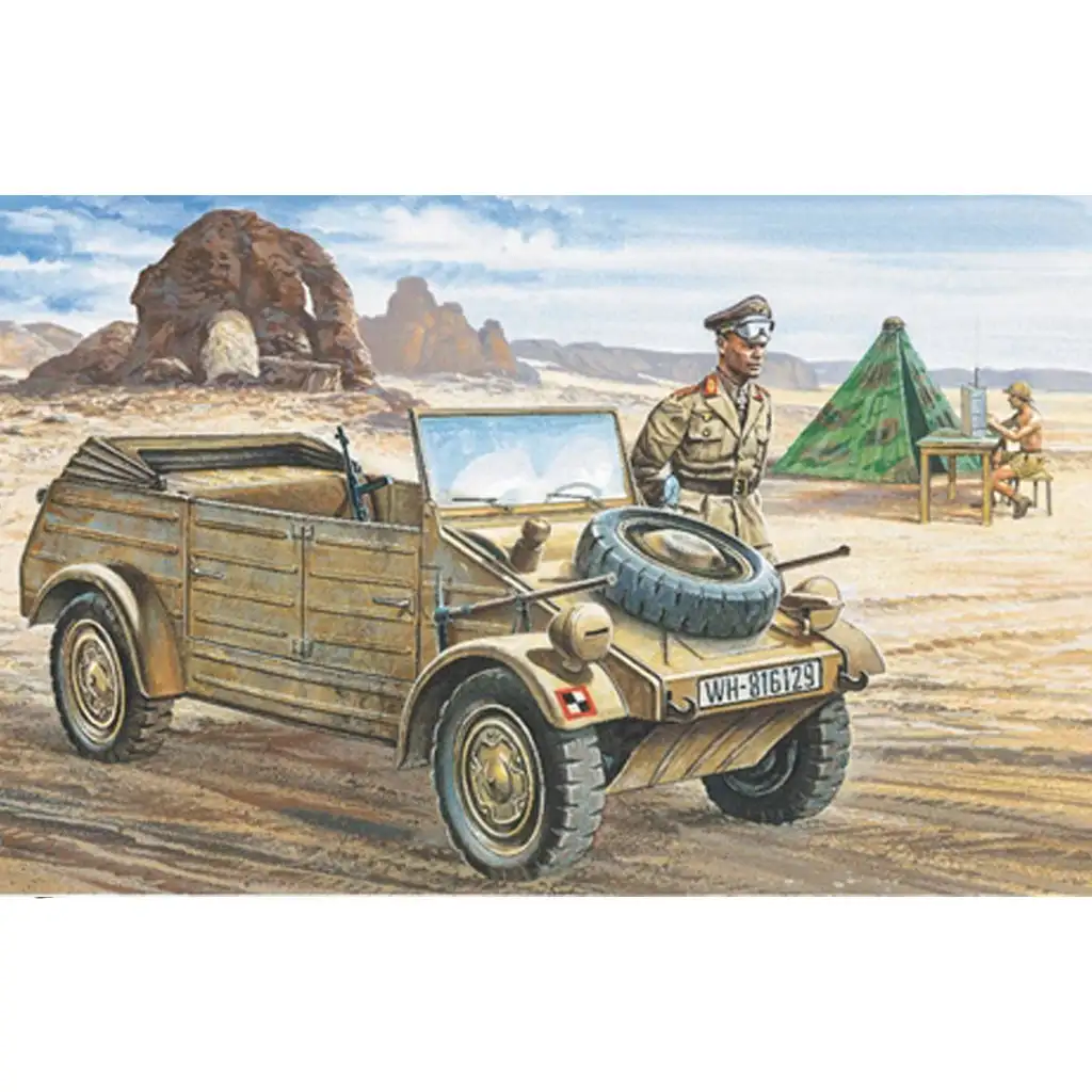 Italeri 1/35 VW Typ 82 Kübelwagen военно превозно средство модел изображение 2