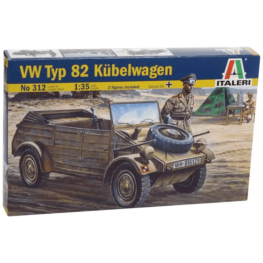 Italeri 1/35 VW Typ 82 Kübelwagen военно превозно средство модел изображение 1