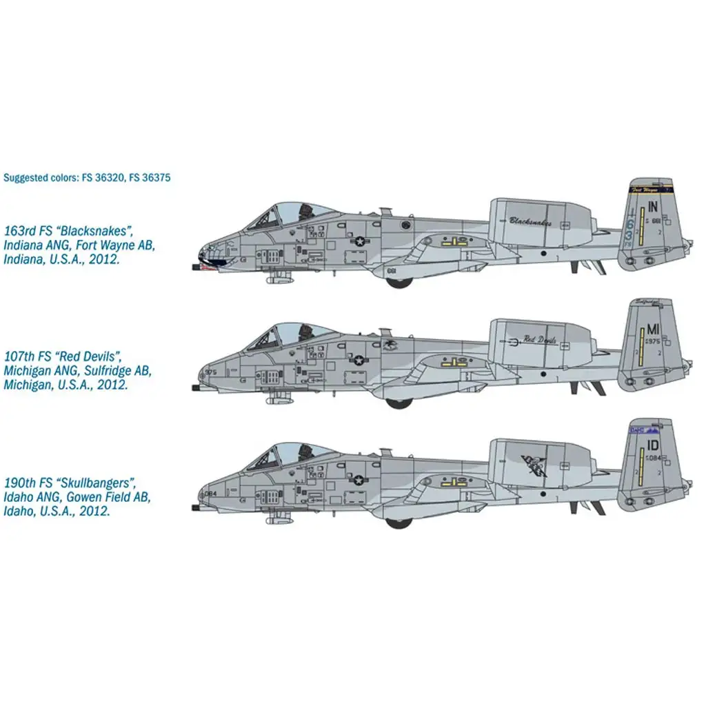 Italeri 1/48 A-10C Blacksnakes модел на самолет изображение 3