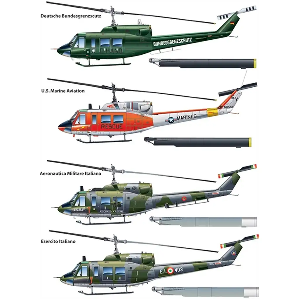 Italeri 1/48 AB 212 / UH-1N хеликоптер модел изображение 3