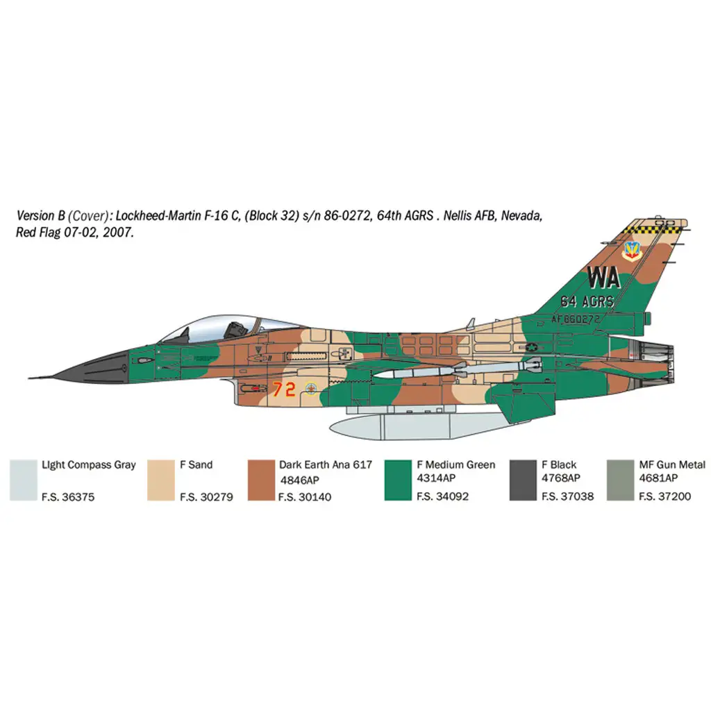 Italeri 1/48 F-16C Fighting Falcon изтребител модел изображение 4