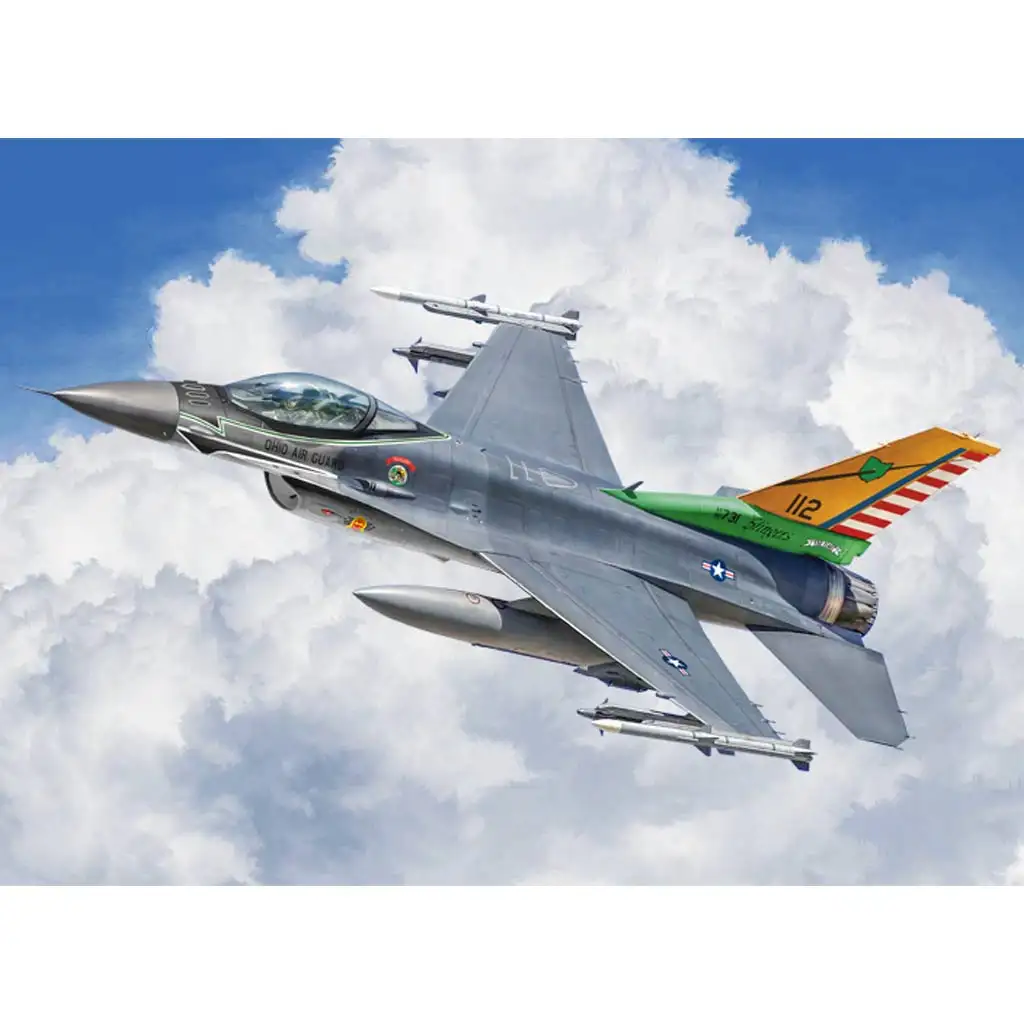 Italeri 1/48 F-16C Fighting Falcon самолетен модел изображение 9