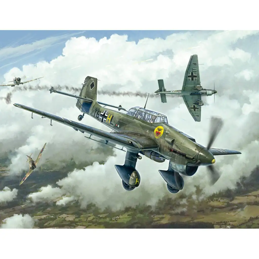 Italeri 1/48 Junkers Ju 87B Stuka самолетен модел изображение 10