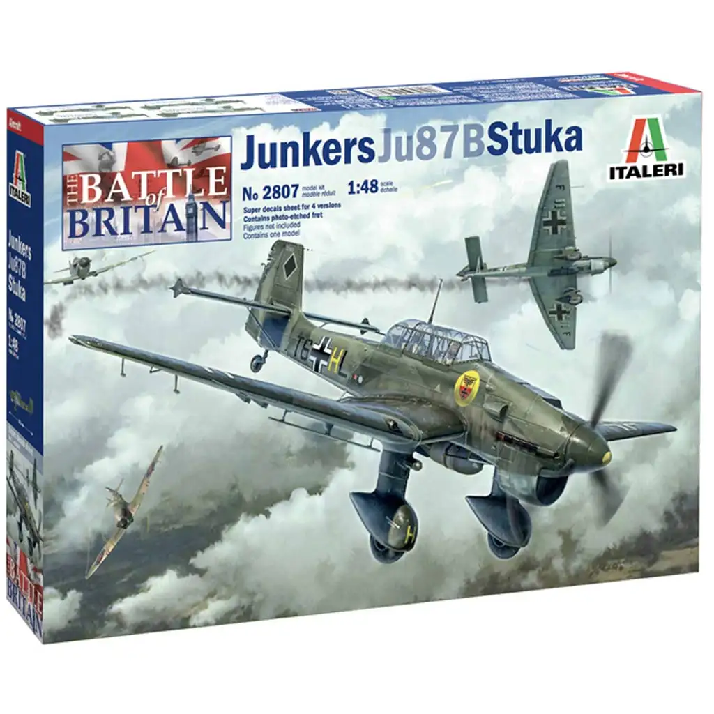 Italeri 1/48 Junkers Ju 87B Stuka самолетен модел изображение 1