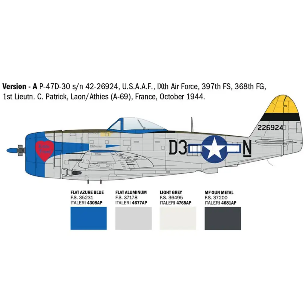 Italeri 1/48 P-47D Thunderbolt модел на самолет изображение 3