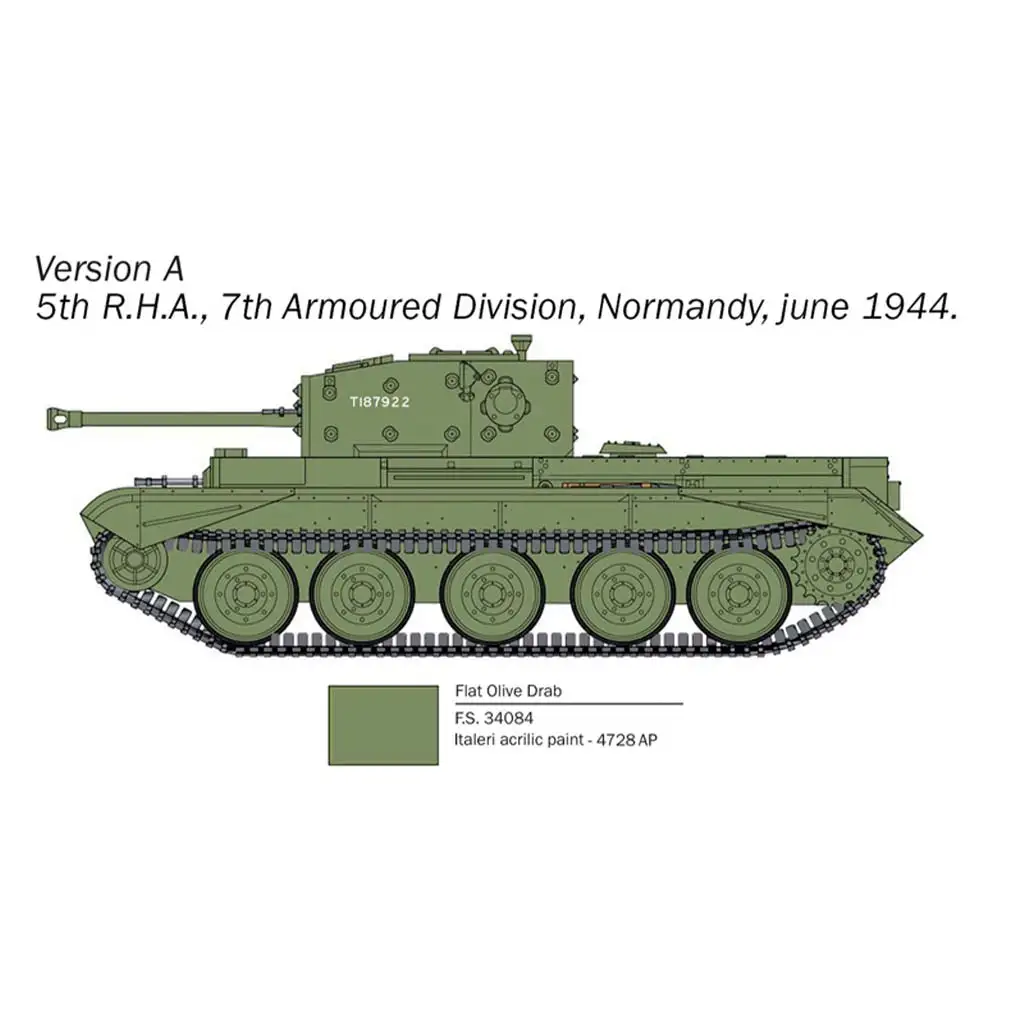 Italeri 1/56 Cromwell Mk. IV танк модел изображение 3