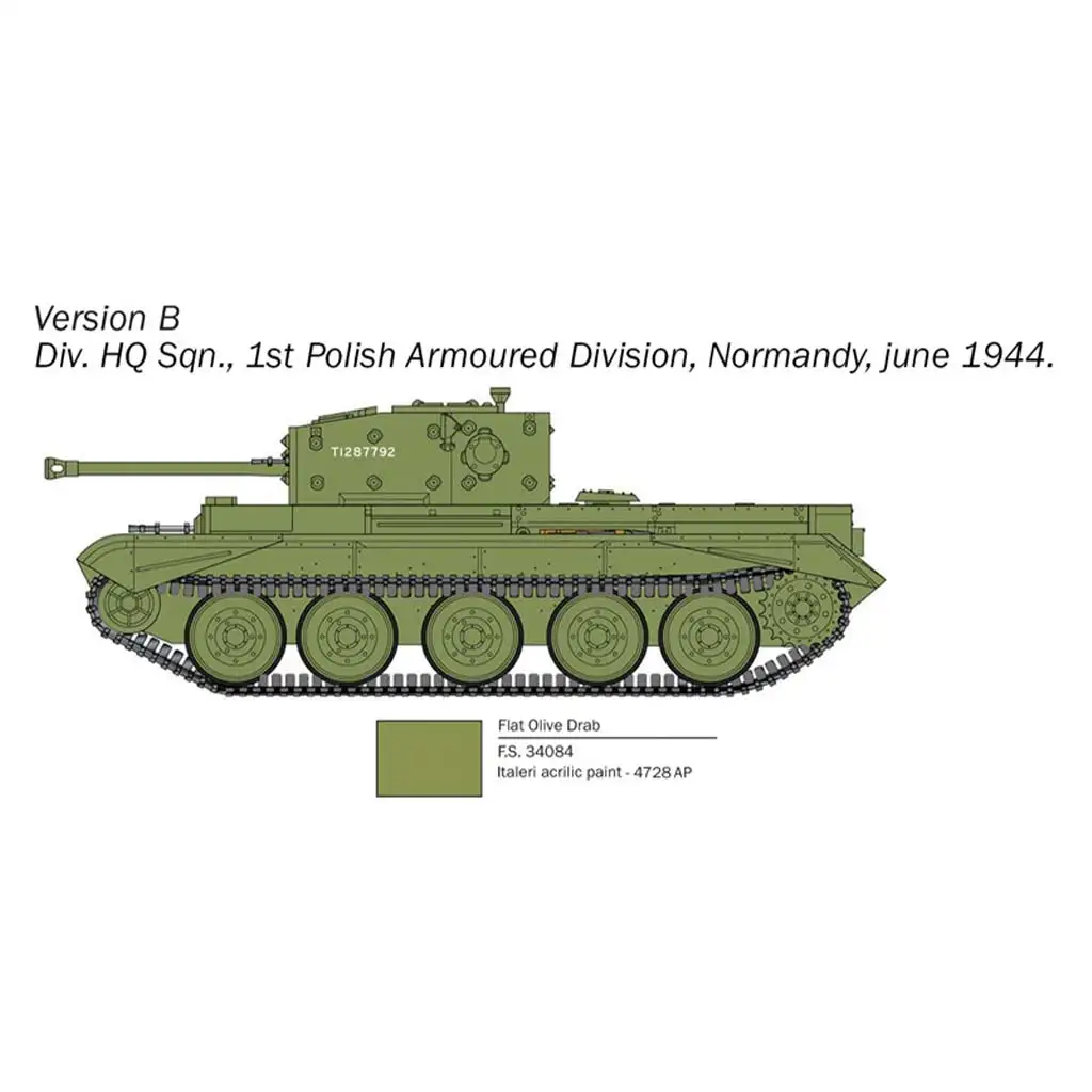 Italeri 1/56 Cromwell Mk. IV танк модел изображение 4