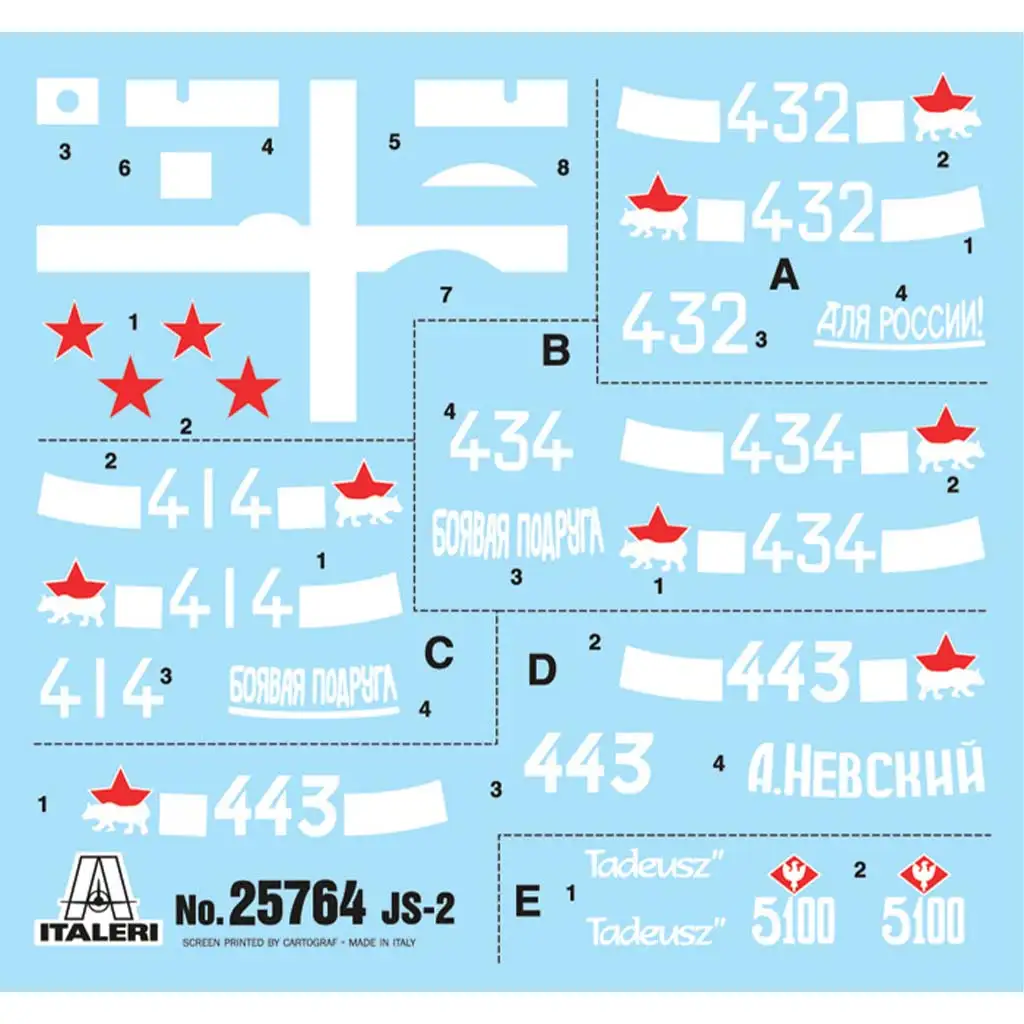 Italeri 1/56 JS2 Сталин танк модел изображение 2